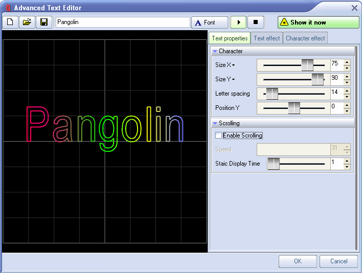 Pangolin FB3QS with Quickshow - USB to ILDA DB25 interface