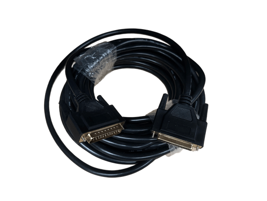 10m DB25 ILDA extension cable - Black, Shielded, Gold plated connectors