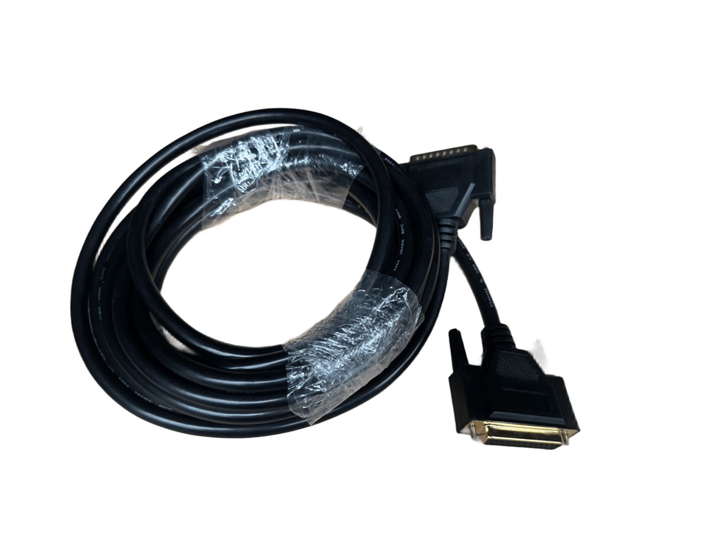 5m DB25 ILDA extension cable - Black, Shielded, Gold plated connectors